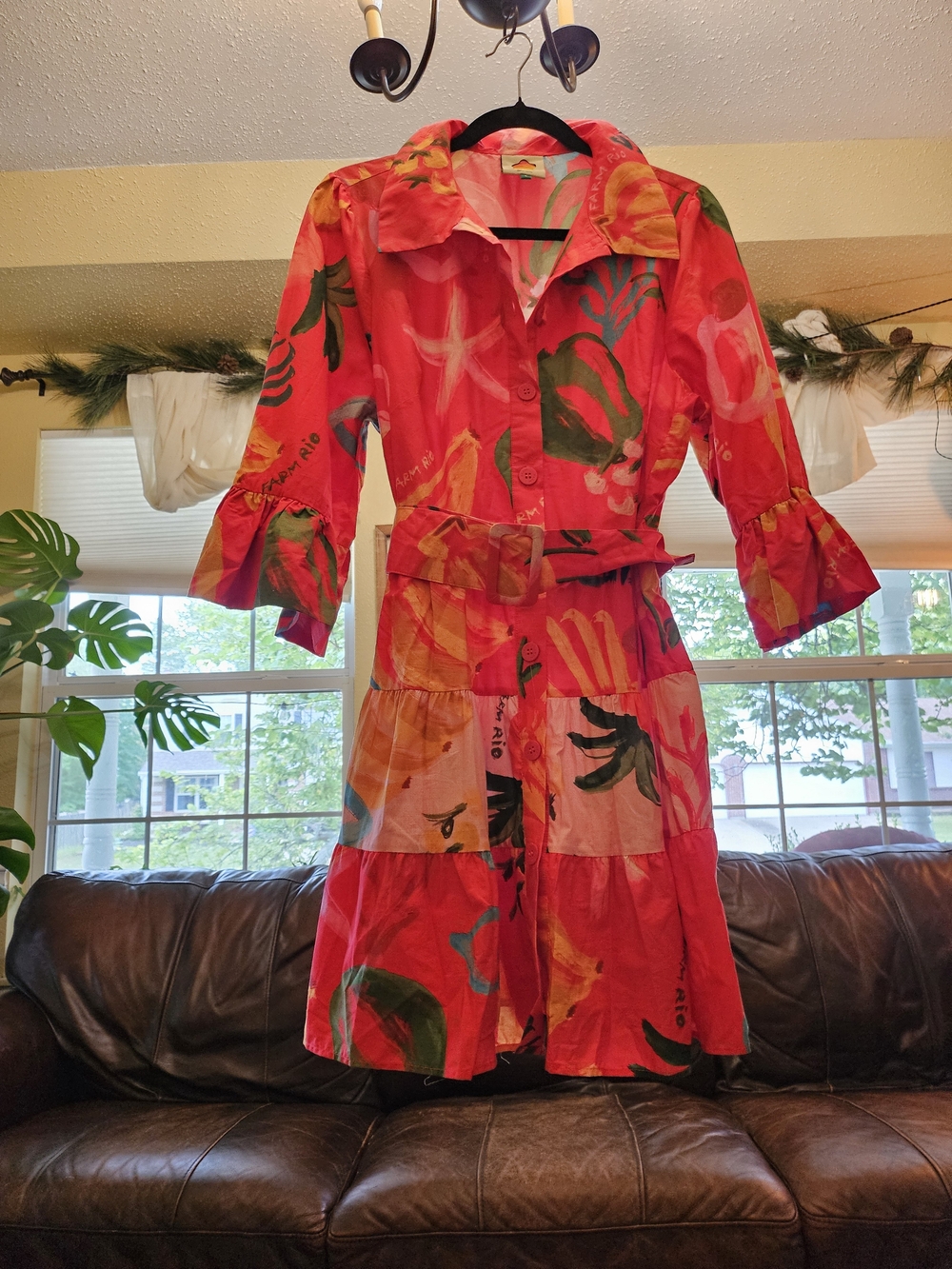 Farm Rio Midi Dress Belted